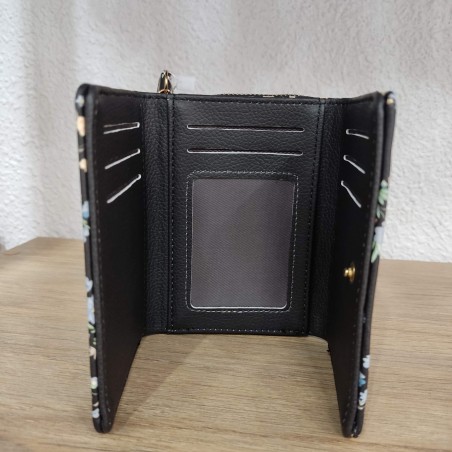 Bossa Nova Moda - Monedero Flores Negro