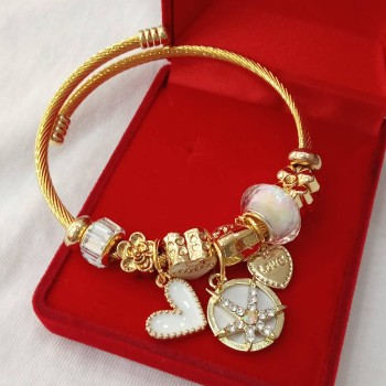 Bossa Nova Moda - Pulsera Alegría Blanca