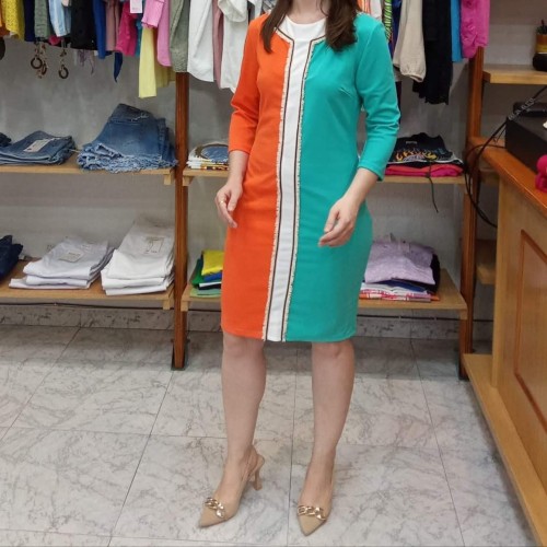 Bossa Nova Moda - Vestido Hillary Naranja