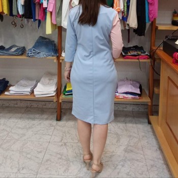 Bossa Nova Moda - Vestido Hillary Azul 2