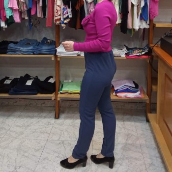 Bossa Nova Moda - Pantalón Teba Azul 2