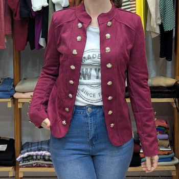 Bossa Nova Moda - Chaqueta Ébano Burdeos