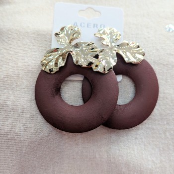 Bossa Nova Moda - Pendiente Autum Granate