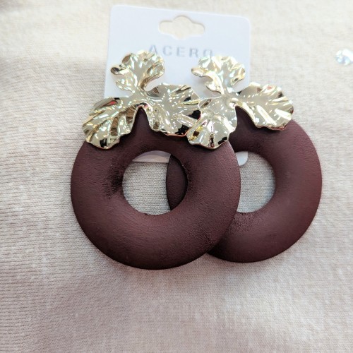 Bossa Nova Moda - Pendiente Autum Granate