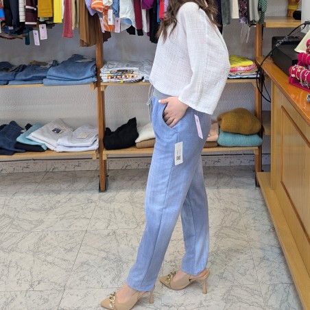 Bossa Nova Moda - Pantalón Aimar Azul