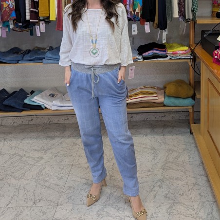 Bossa Nova Moda - Pantalón Aimar Azul