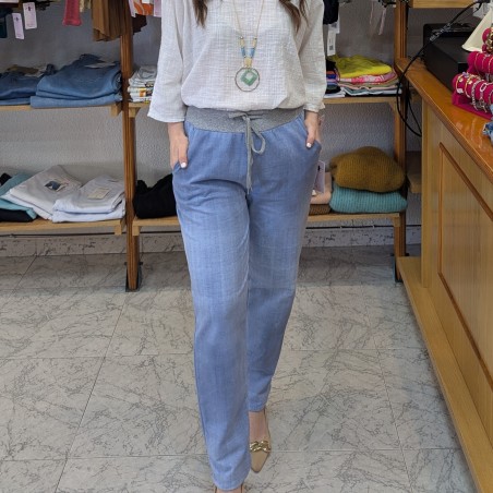 Bossa Nova Moda - Pantalón Aimar Azul