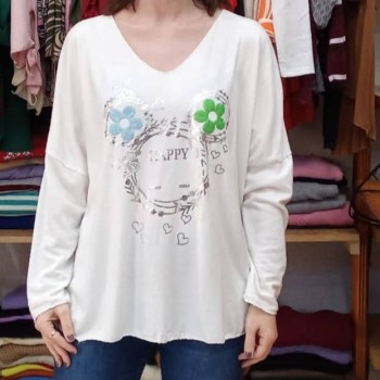 Bossa Nova Moda - Suéter Happy 2